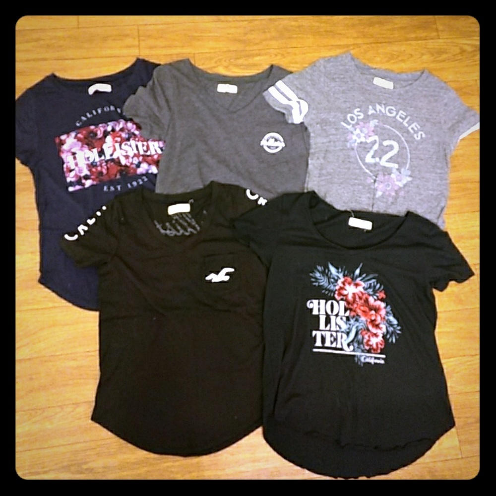 Lot of 5 new Hollister shirts!